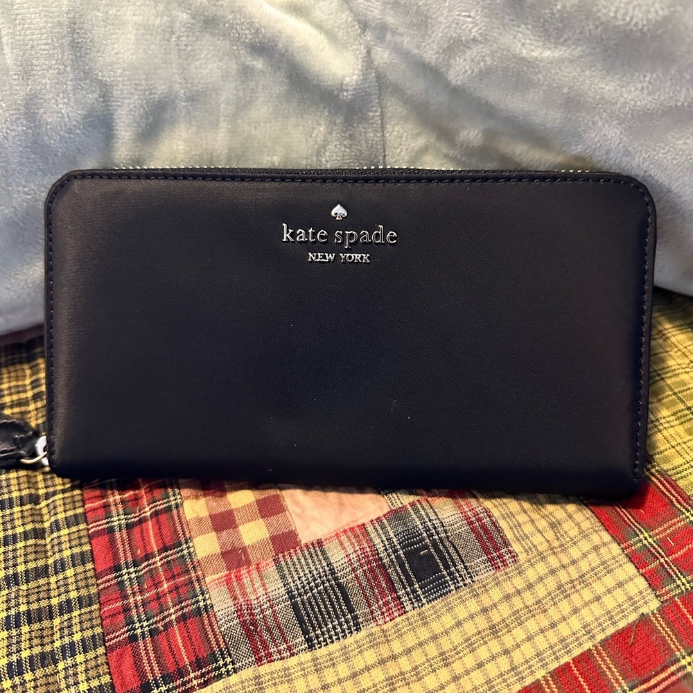 Kate spade nylon zip around wallet